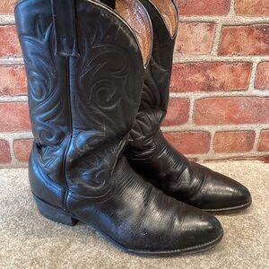 Palomino Boots Men’s black lizard cowboy boots size 11